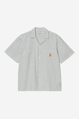 Men Carhartt WIP Short Sleeve Leavel Stripe Shirt