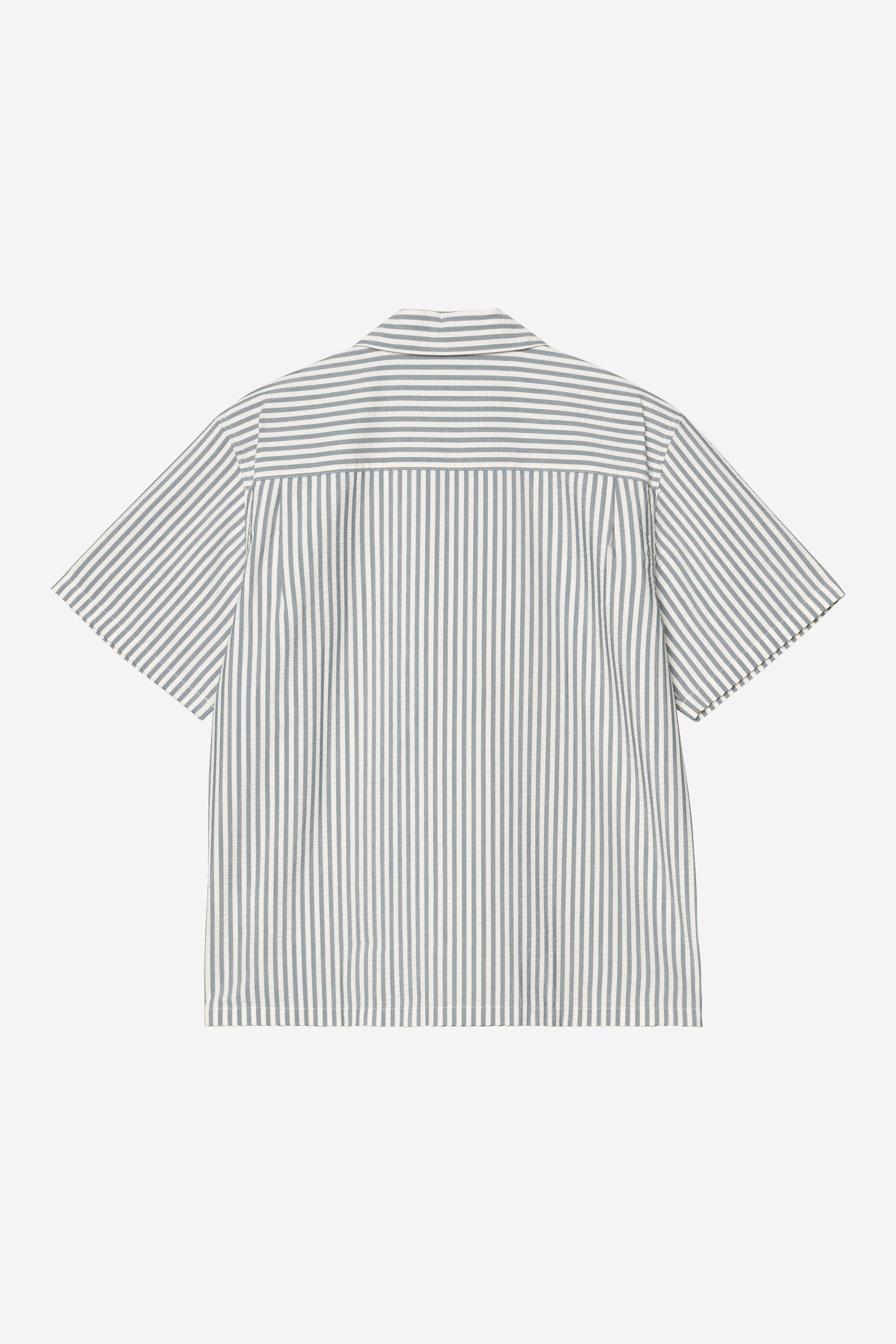 Men Carhartt WIP Short Sleeve Leavel Stripe Shirt