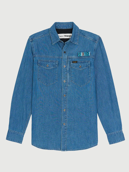 Mid Wash Denim,XS